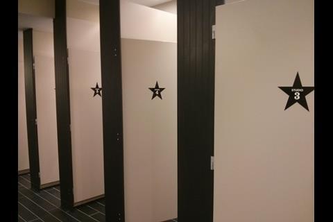 Movie set themed dressing rooms